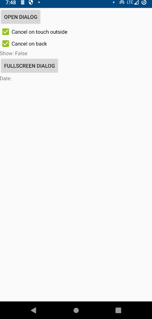 Dialog - Reference - Enaml-native - CodeLV