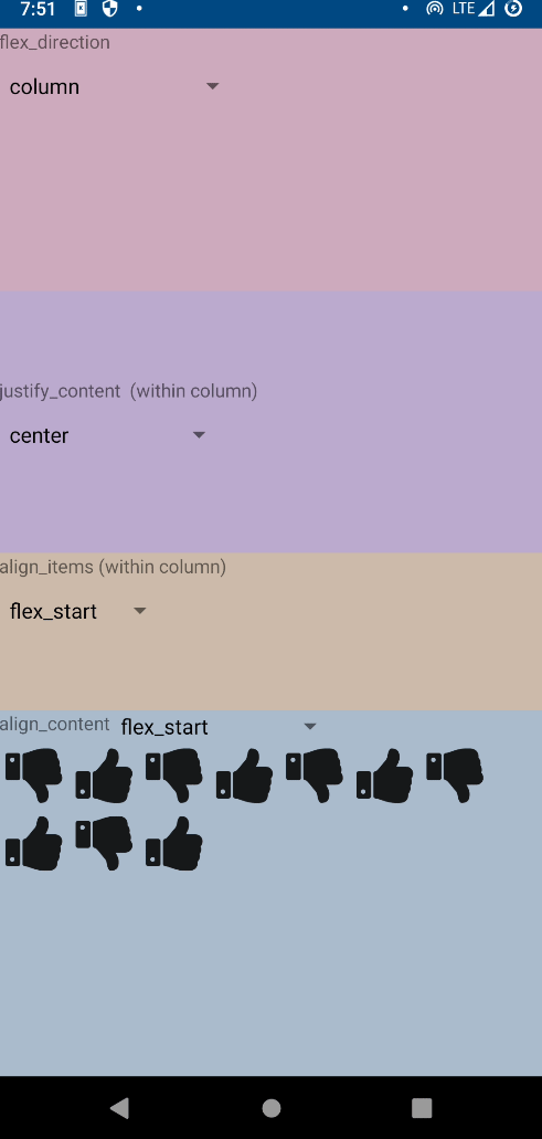 Flexbox - Reference - Enaml-native - CodeLV