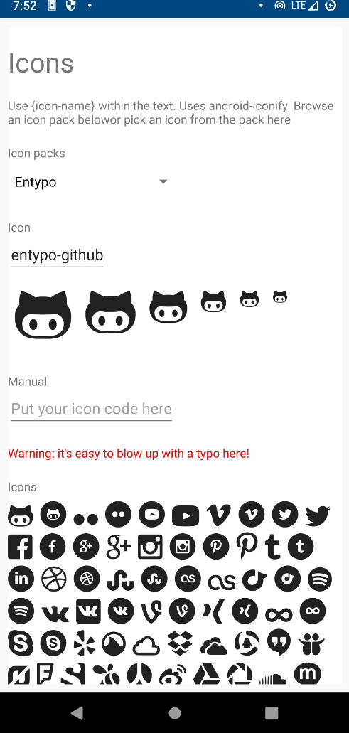 Icon - Reference - Enaml-native - CodeLV