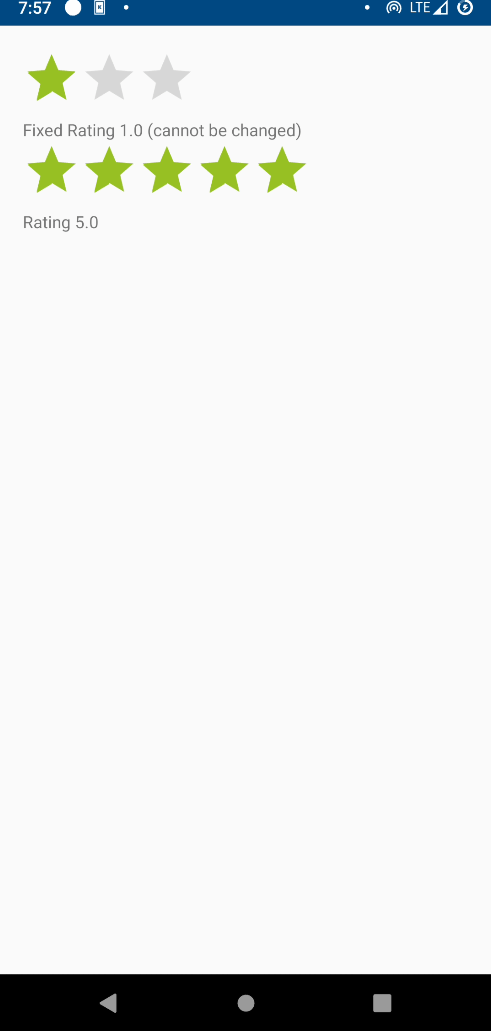 Ratingbar - Reference - Enaml-native - CodeLV