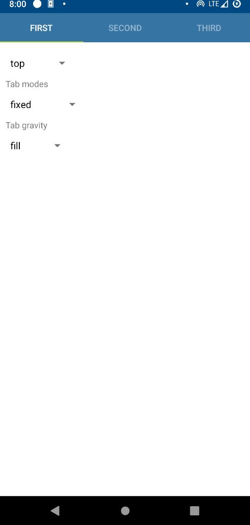 Tablayout - Reference - Enaml-native - CodeLV