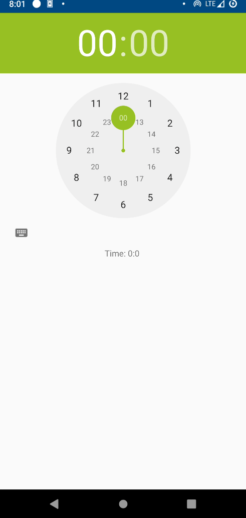 Timepicker - Reference - Enaml-native - CodeLV