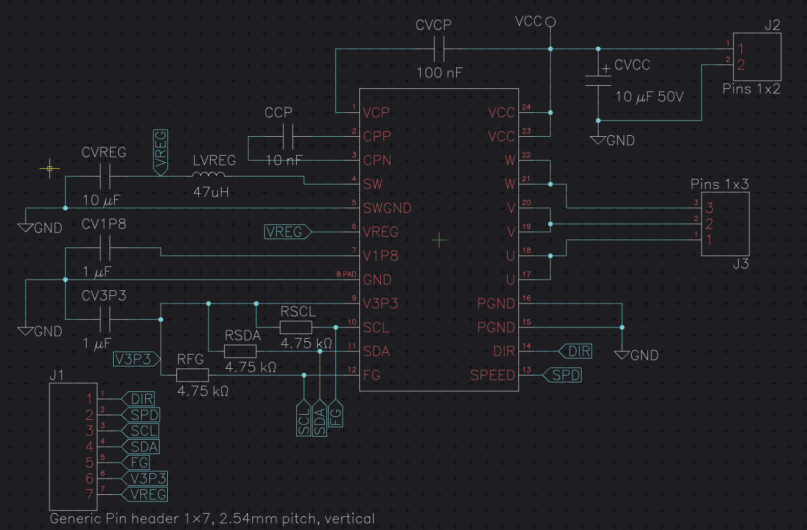 DRV10987 EVM Schematic